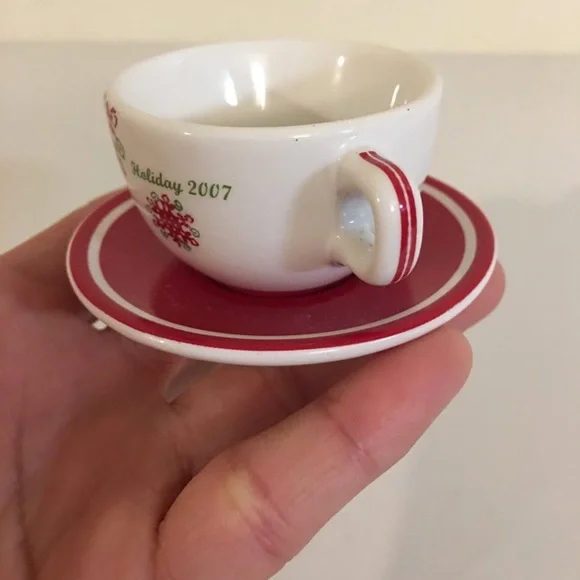 Holiday Starbucks Teacup Ornament 2007 - Picture 2 of 8